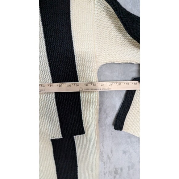 Women's Sweater Size XL Turtleneck Thick Knit Tan Black - Picture 7 of 10